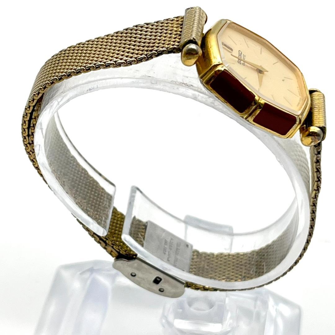 セイコー 腕時計 オクタゴン新品電池交換済 ゴールド 2針 ステンレス