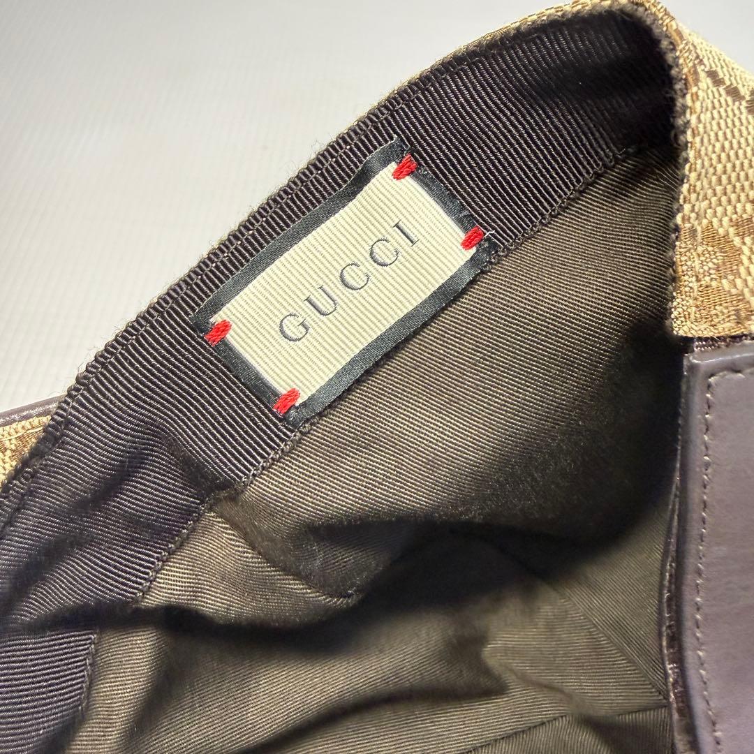 ☆グッチ GUCCI☆GGキャンバス ベースボールキャップ 帽子 シェリー