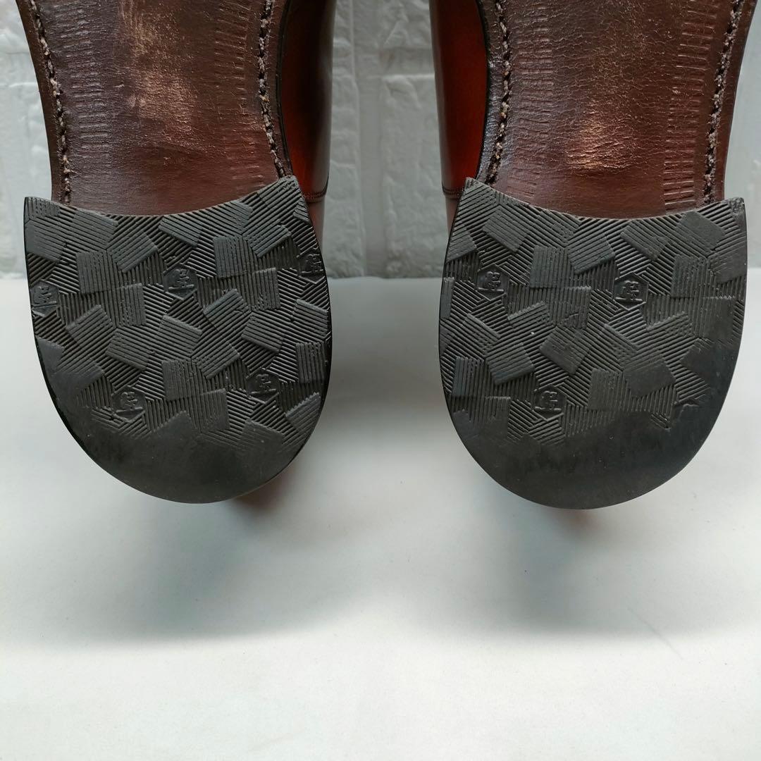 SCOTCH GRAIN　スコッチグレイン　ストレートチップ　茶色　24.5cm