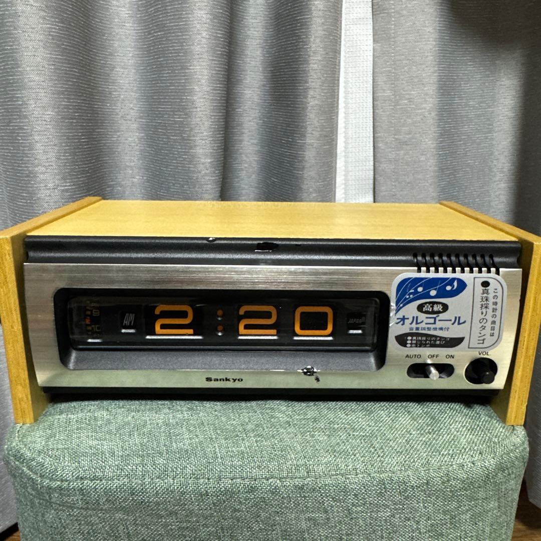 三協精機 SANKYO 801ZA パタパタ ジャンク 高級置き時計 昭和レトロ