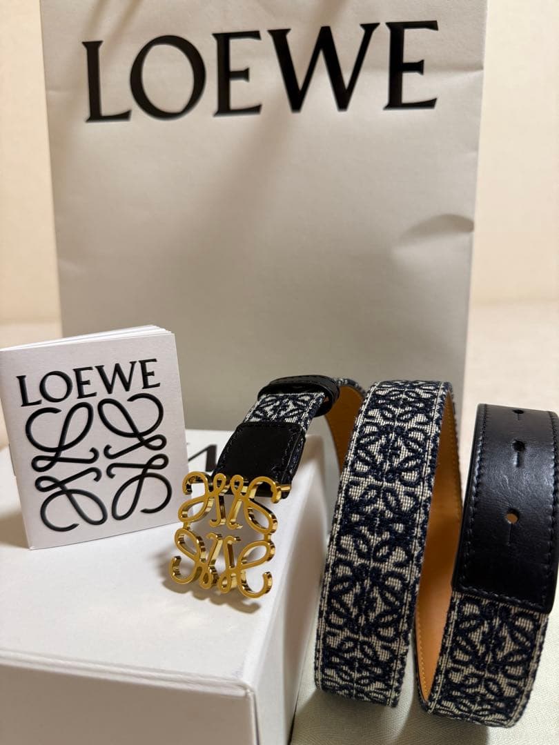 LOEWE ロエベ ベルト/ANAGRAM BELT 2.8CM