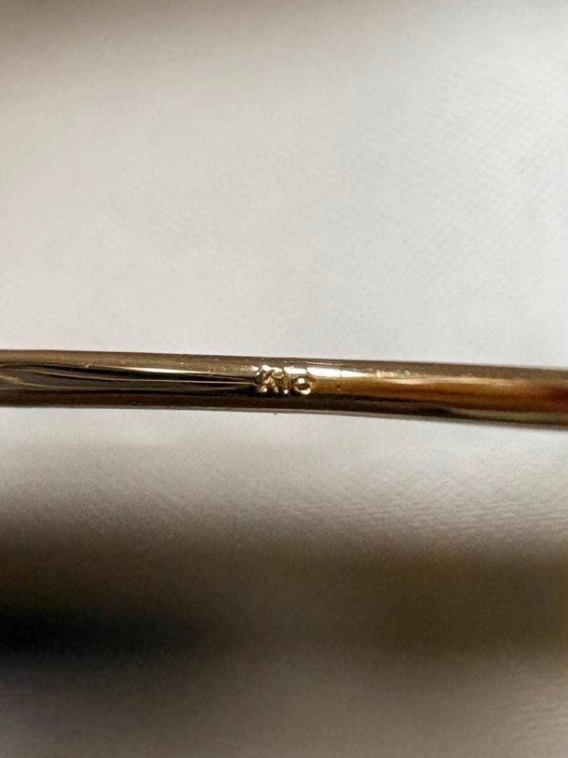 K18 天然 グリーンダイヤモンド リング　0.1ct