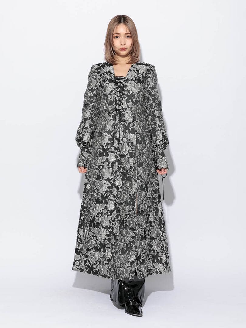MELT THE LADY flower jacquard long dress - メルカリ