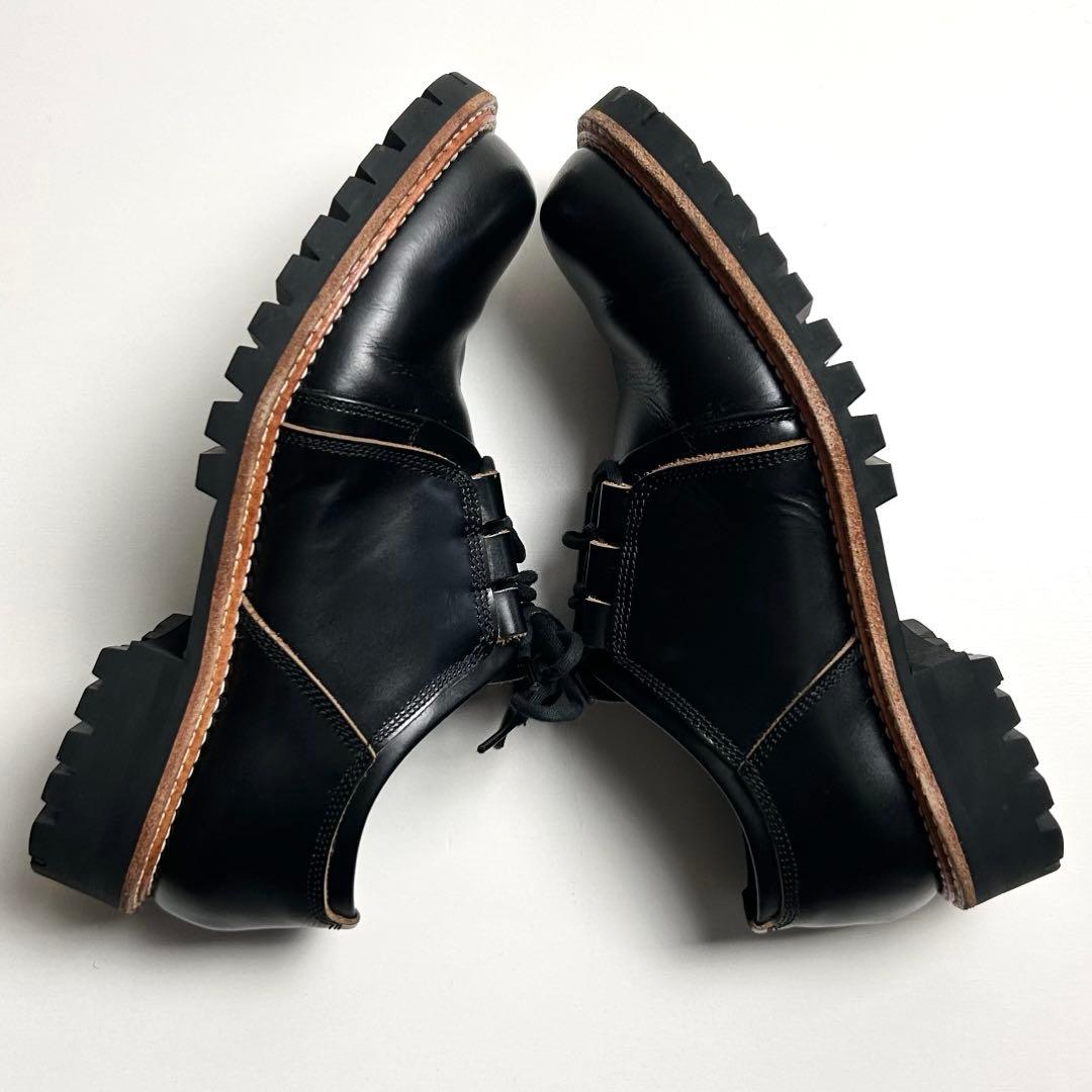 希少】Y´s(ワイズ)ヨウジヤマモト/レースアップレザーシューズ/3ホール/黒