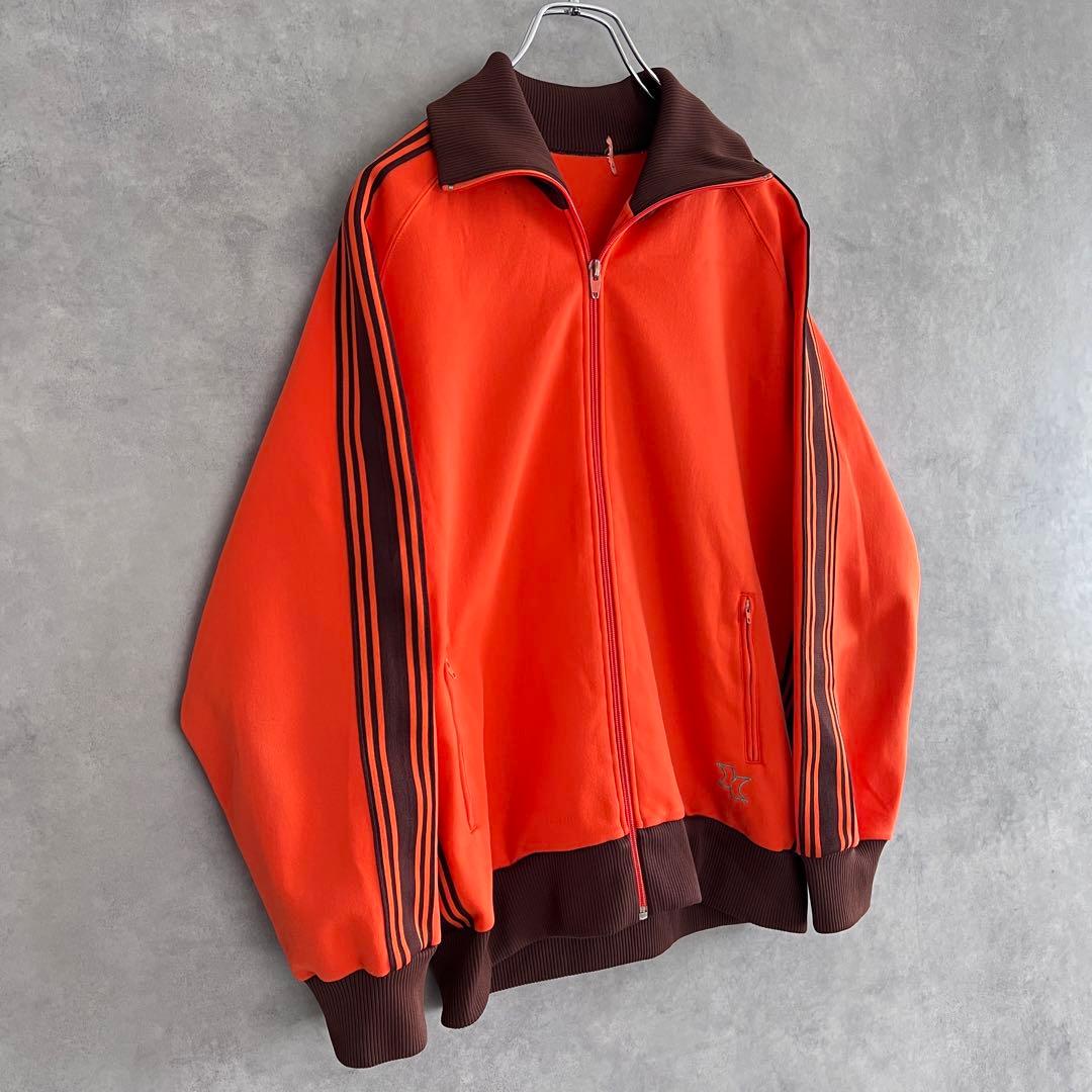 80s HIT-UNION ヒットユニオン トラックジャケット オレンジブラウン