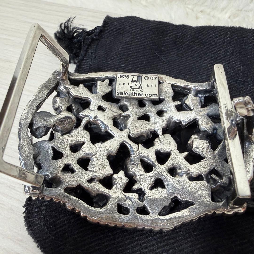 Soffer Ari ソファアリ シルバー925 スカル ベルトバックル - メルカリ