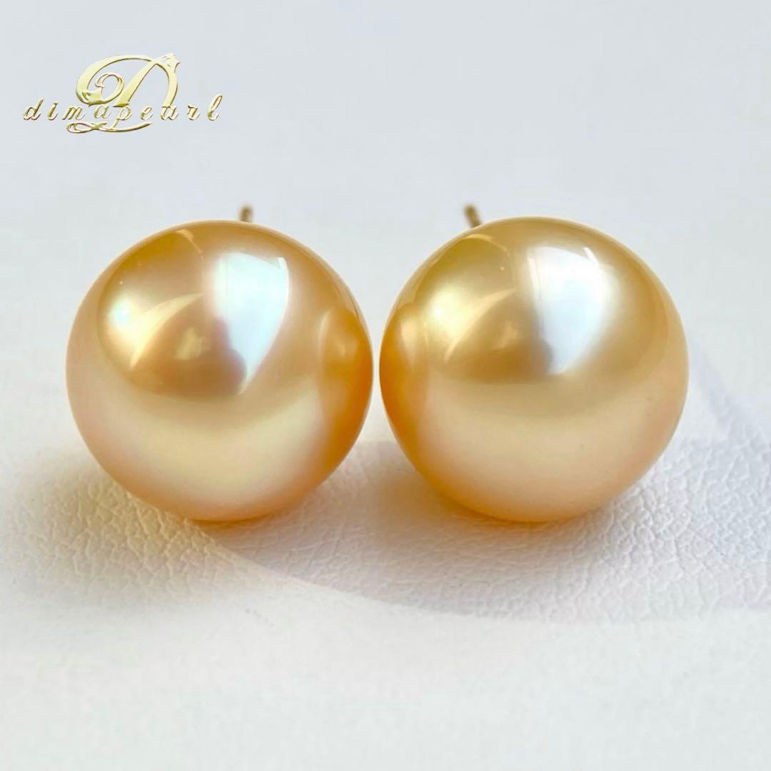 本真珠南洋白蝶真珠ゴールド11.6㍉k18直結ピアスBL927 南洋白蝶真珠 ピアス11mm K18YG [WSP] | 南洋真珠ピアス・イヤリング