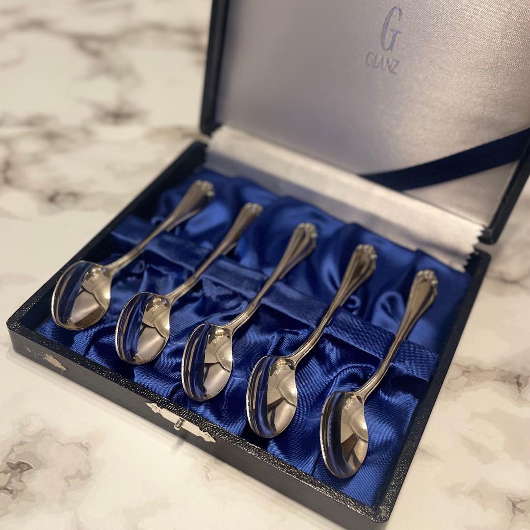 GLANZ シルバー925 スプーン5本セット　銀製 GLANZ シルバー925 スプーン5本セット 銀製 GLANZ シルバー925