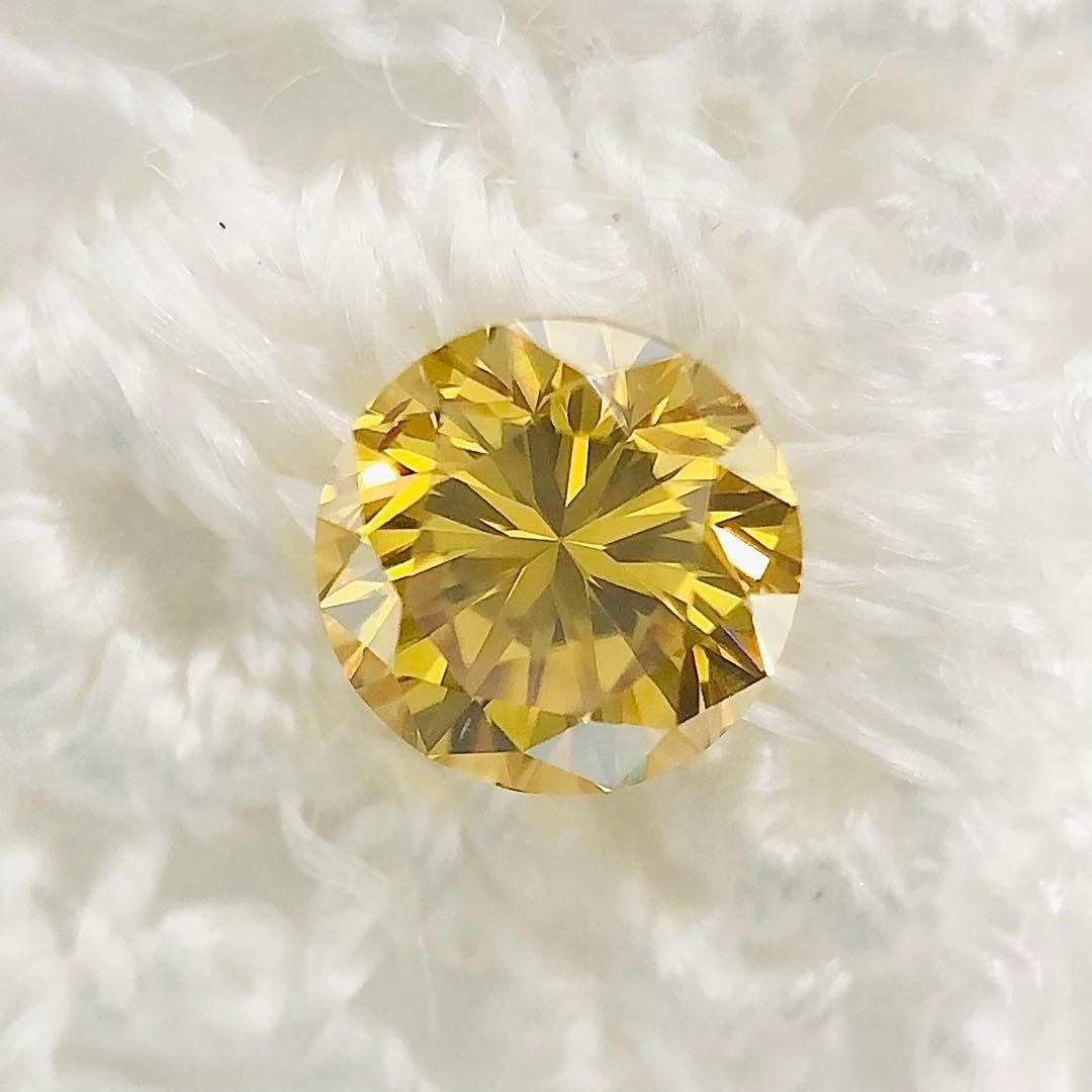 0.258ct F.D. Orangy Yellow SI-1 イエローダイヤ