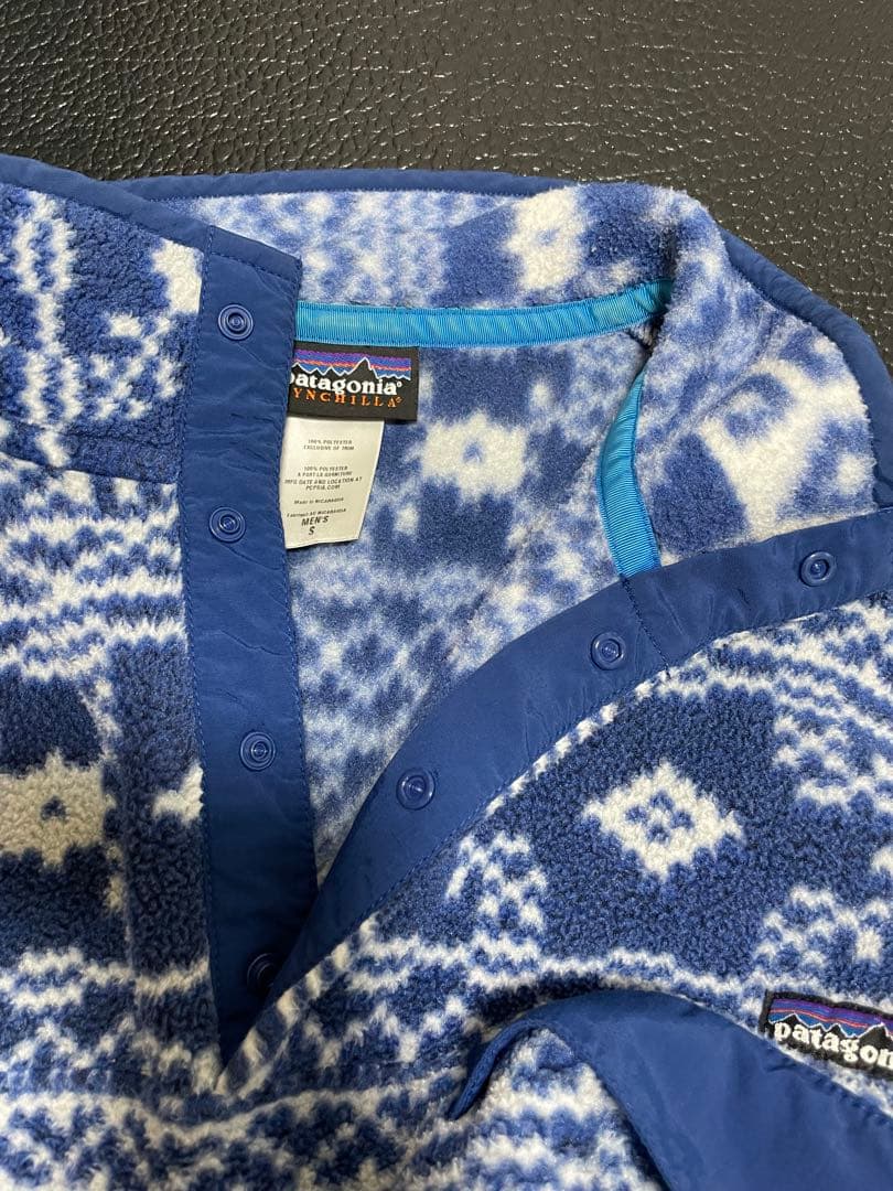 2011年 patagoniaフリース シンチラスナップT 雪柄 S|mercariメルカリ