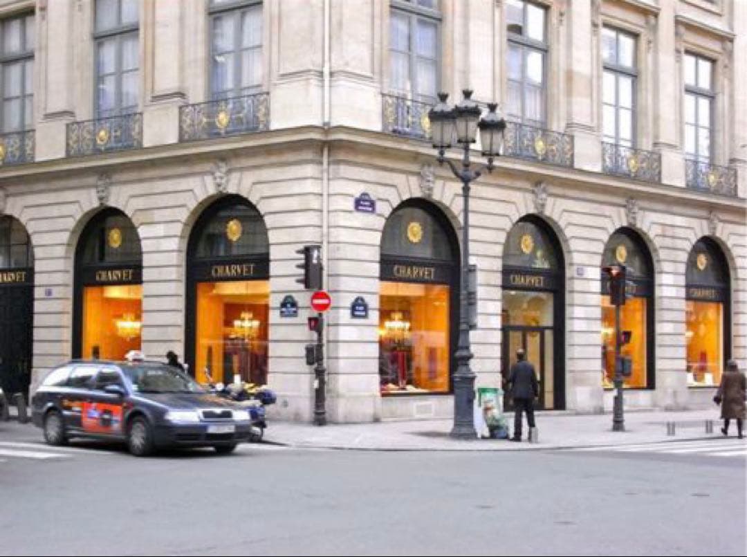 極上 Charvet ピンドット ブラックタイ フランス製 シャルべ