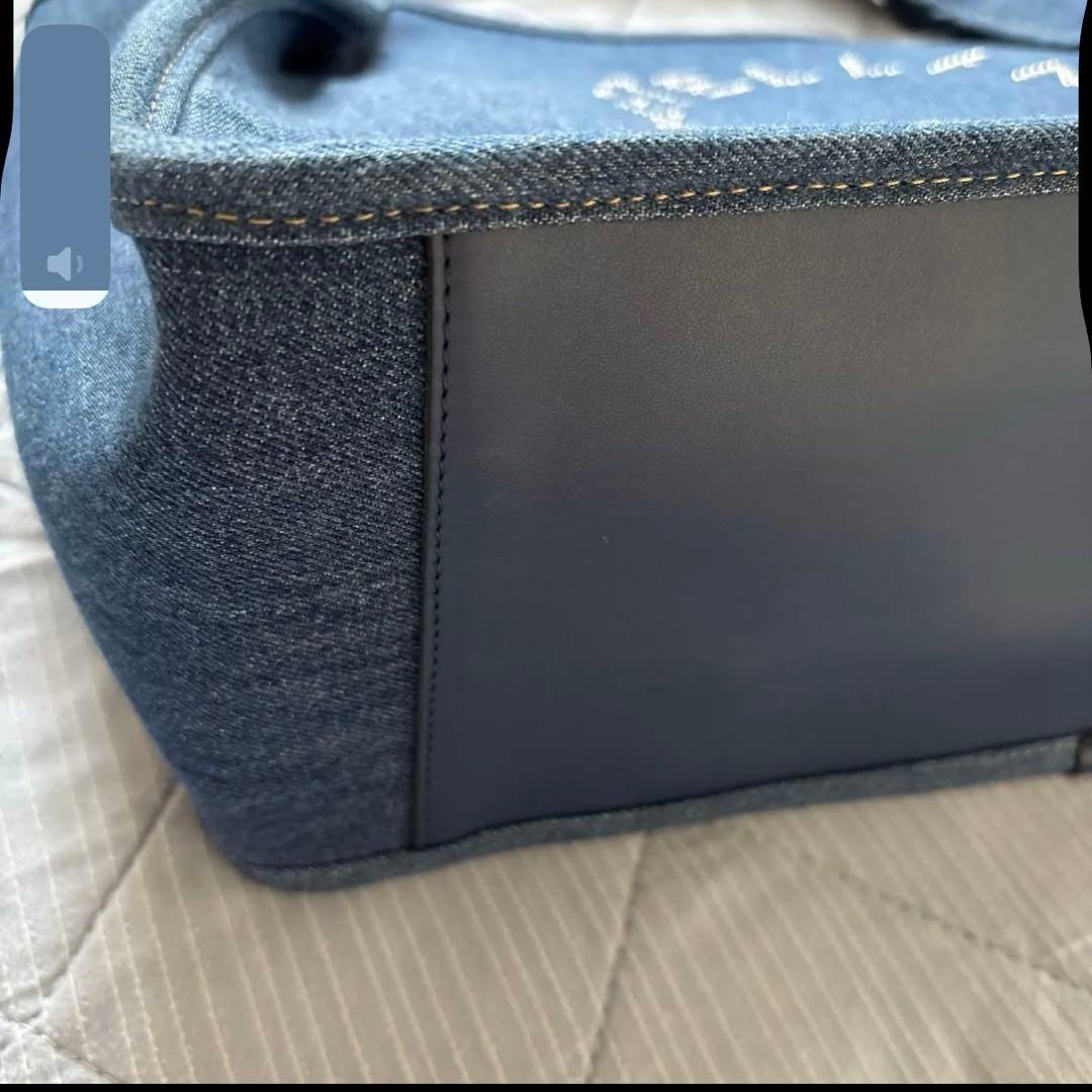 美品】ステラマッカートニー サークルロゴ ラージ トートバッグ デニム