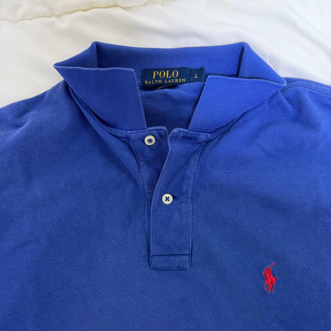 Ralph Lauren ポロシャツ Lサイズ 青 - メルカリ