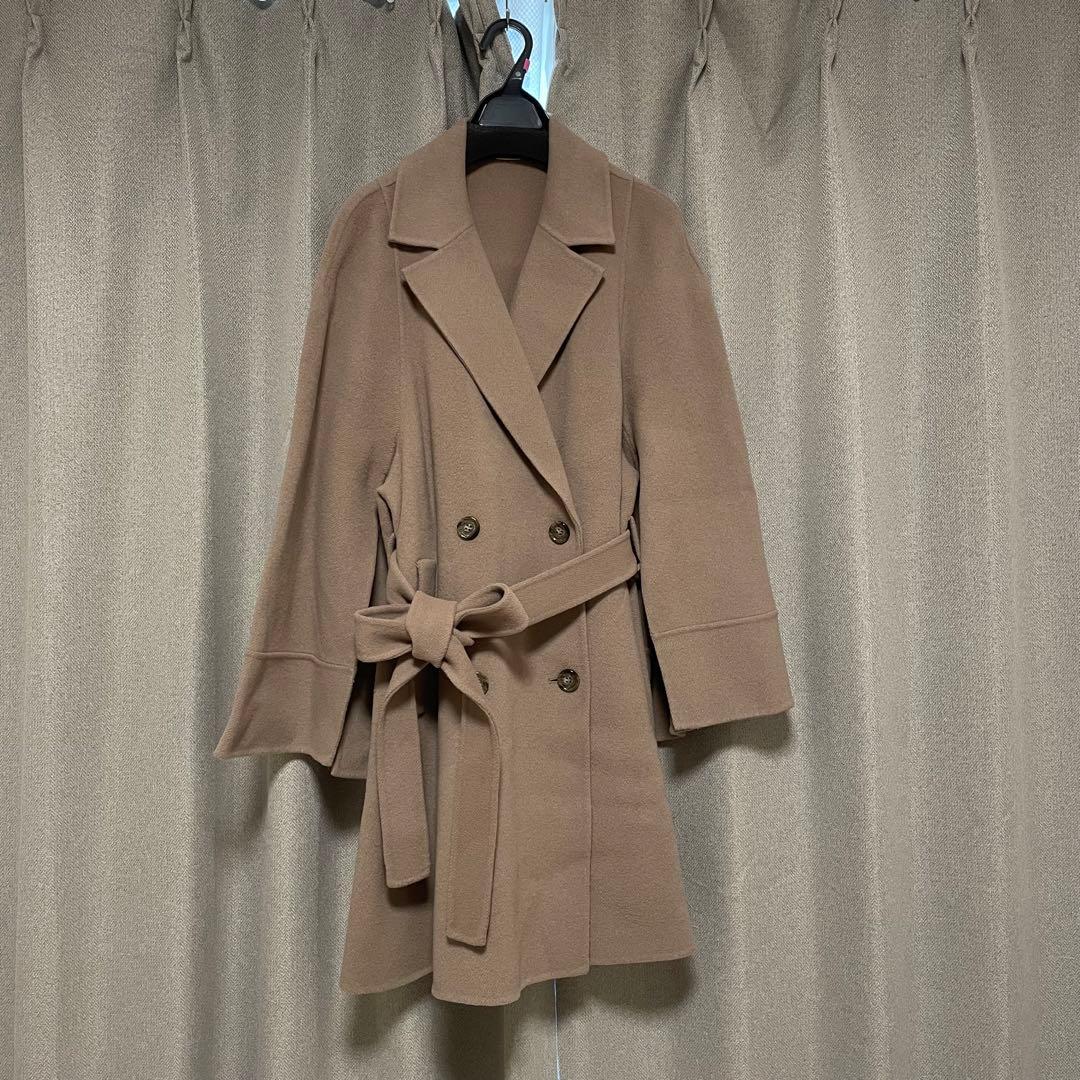 紙タグ付き】リバーフレアコート キャメル 1
