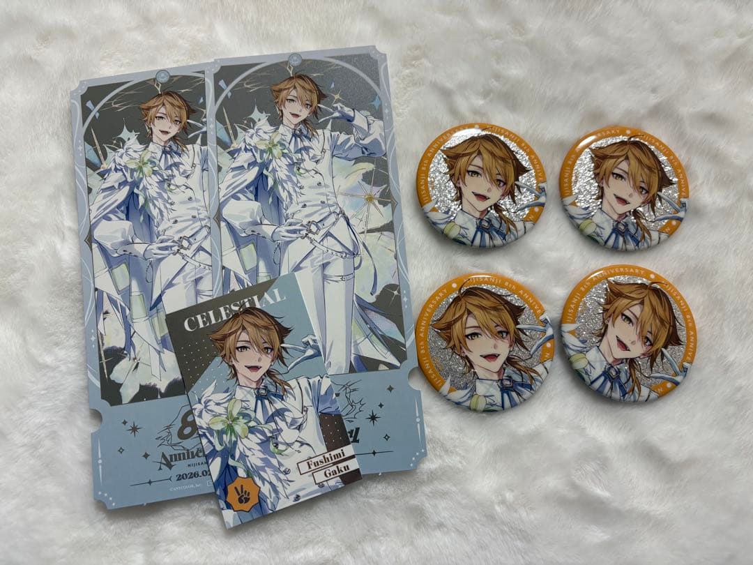 にじさんじ 伏見ガク 缶バッジ メタルカード 特典 8周年 - メルカリ