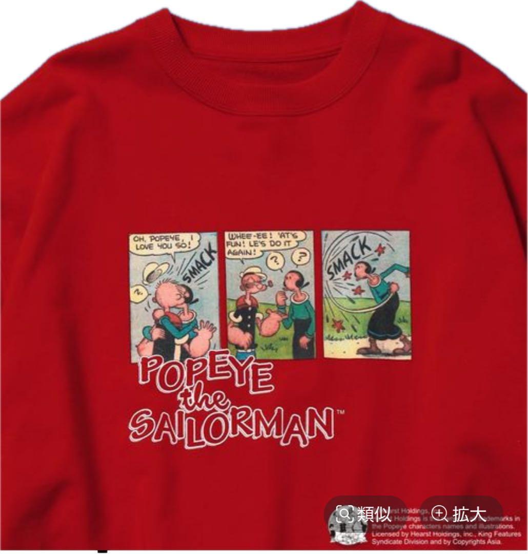 ニコアンド POPEYE PRINT SWEATユニセックス Lポパイスウェット - メルカリ