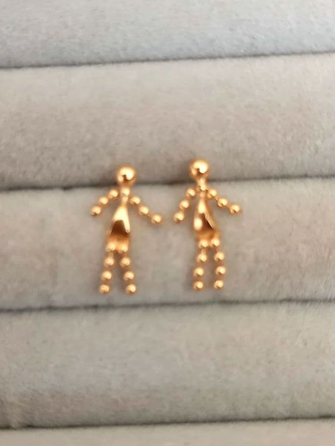 【本日限定値下げ】K18　ピアス　ボールピアス　人形　両耳 TRIDEA JEWELRY（トライディアジュエリー） k18 丸玉ピアス 2mm 両耳 1