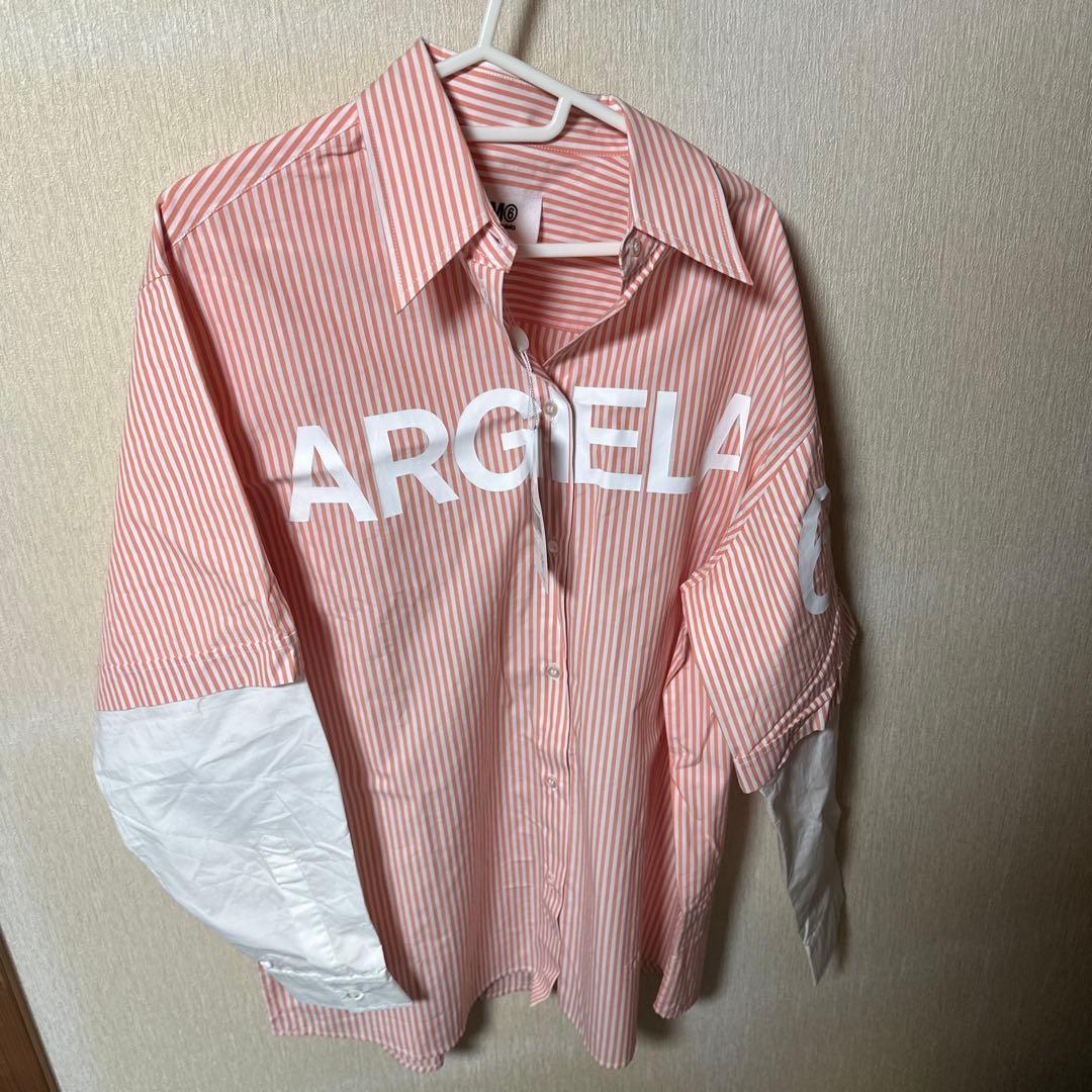 MM6 Maison Margiela オレンジストライプシャツ MM6 Maison Margiela オレンジストライプシャツ - メルカリ