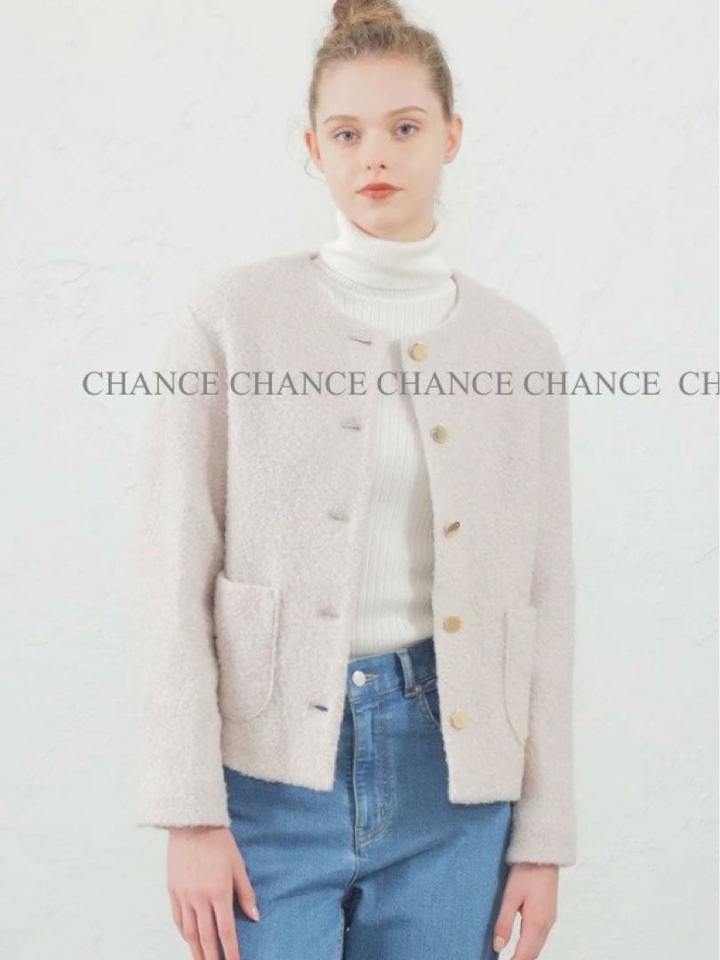 23AW マッキントッシュフィロソフィー ノーカラーコート ショート