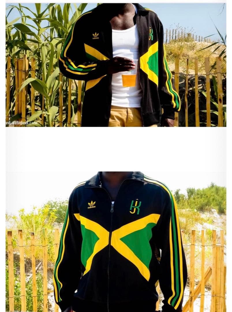 超激レア』adidas トラックジャケット Jamaica KINGSTON - メルカリ