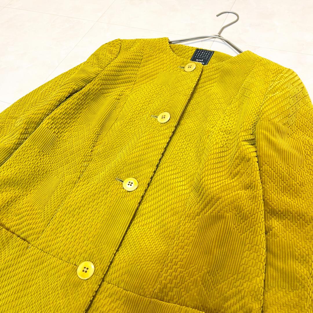 ミナペルホネン land puzzle ノーカラーコート - メルカリ