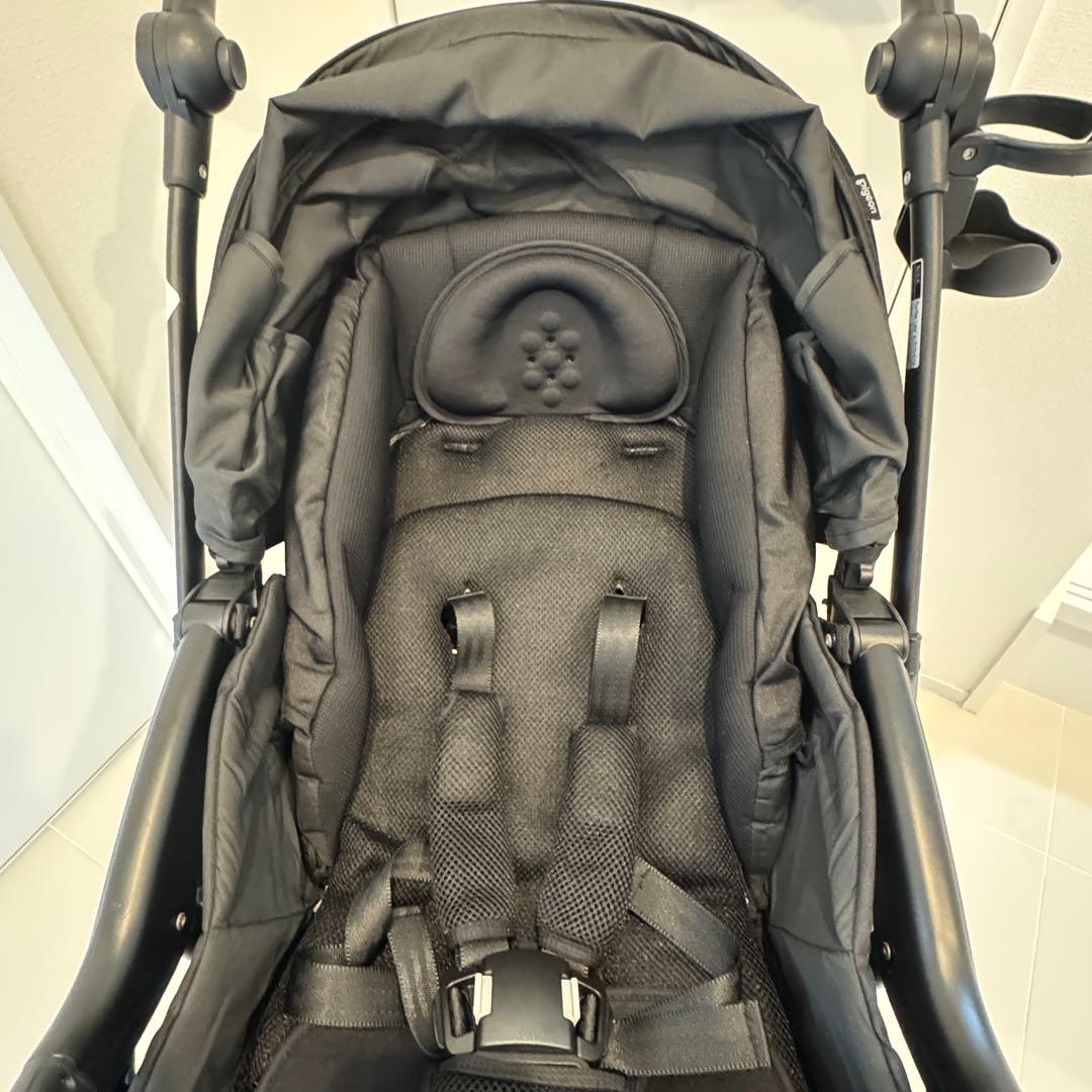 美品 ピジョン ランフィ リノン8 ブラック ベビーカー シロさん専用