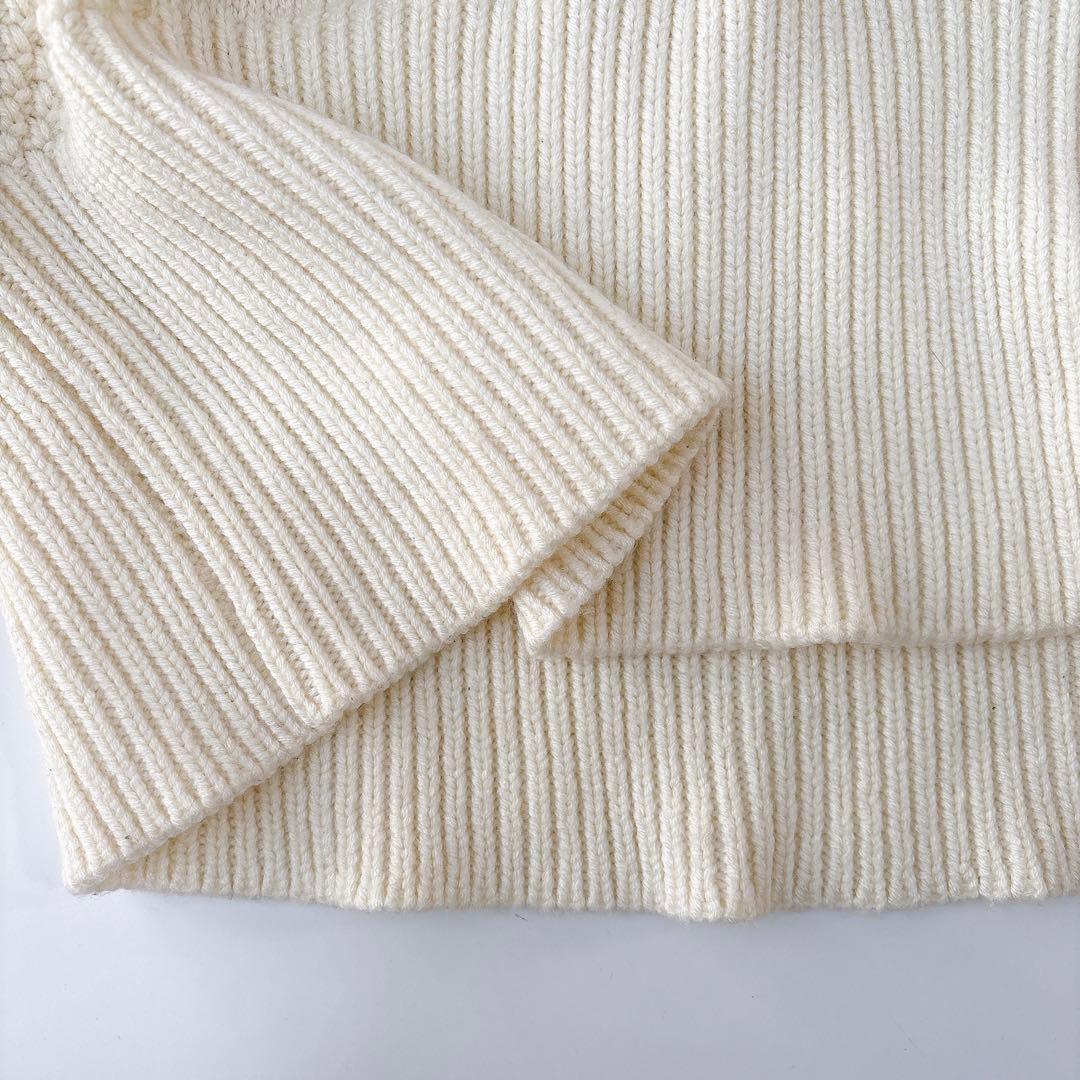 アメリヴィンテージ⁑2wayケーブルビッグニットプルオーバー ホワイト
