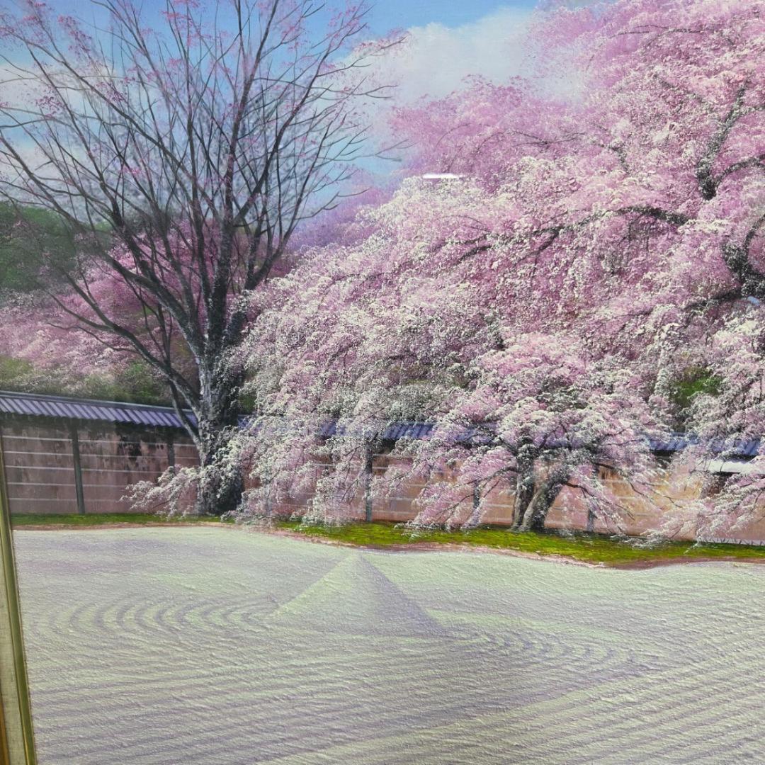 h*u様 寺井孝「高台寺の桜」額装絵画 サイン入り - メルカリ