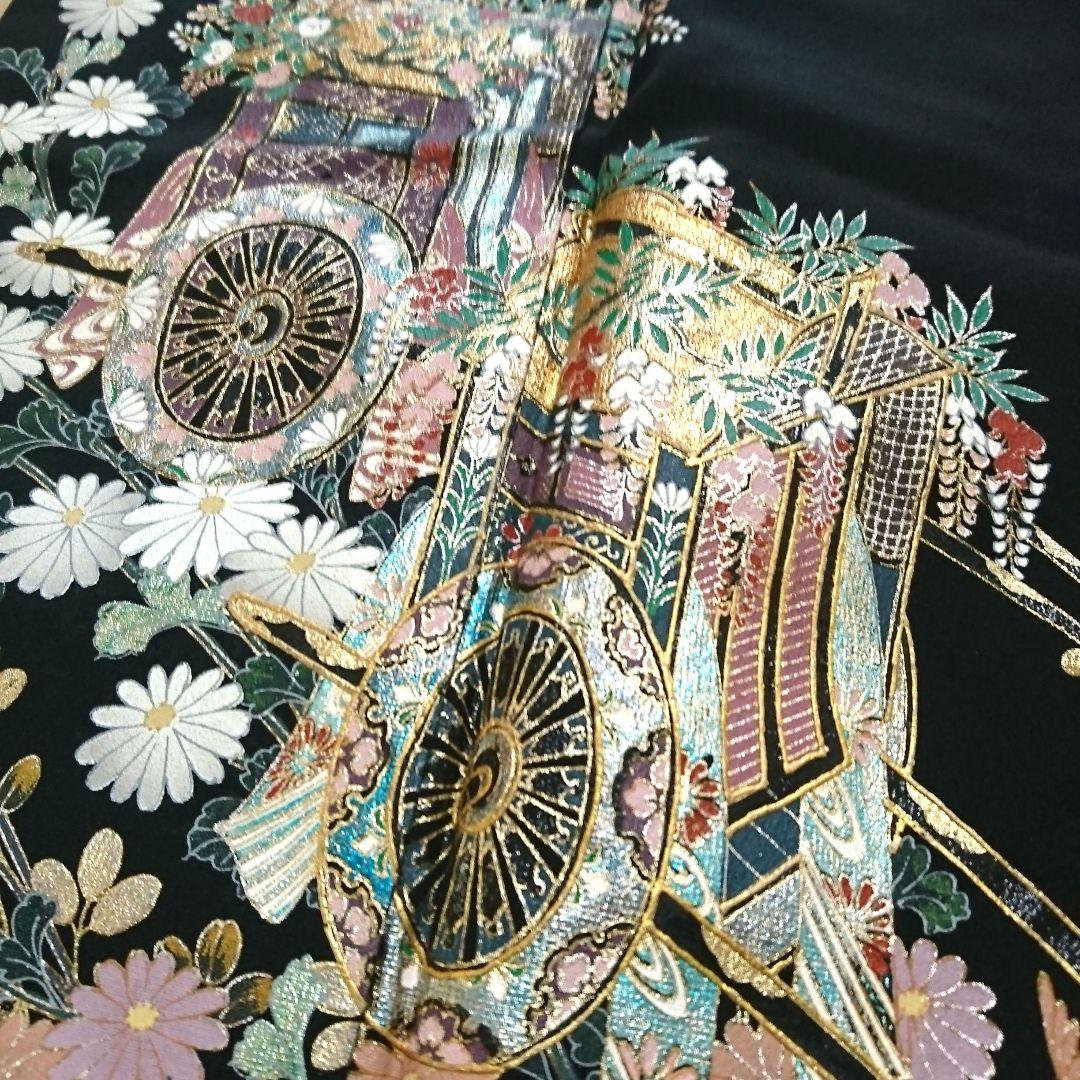 1574☆正絹 黒留袖 着物 5枚セット おまとめ リメイク素材 - メルカリ