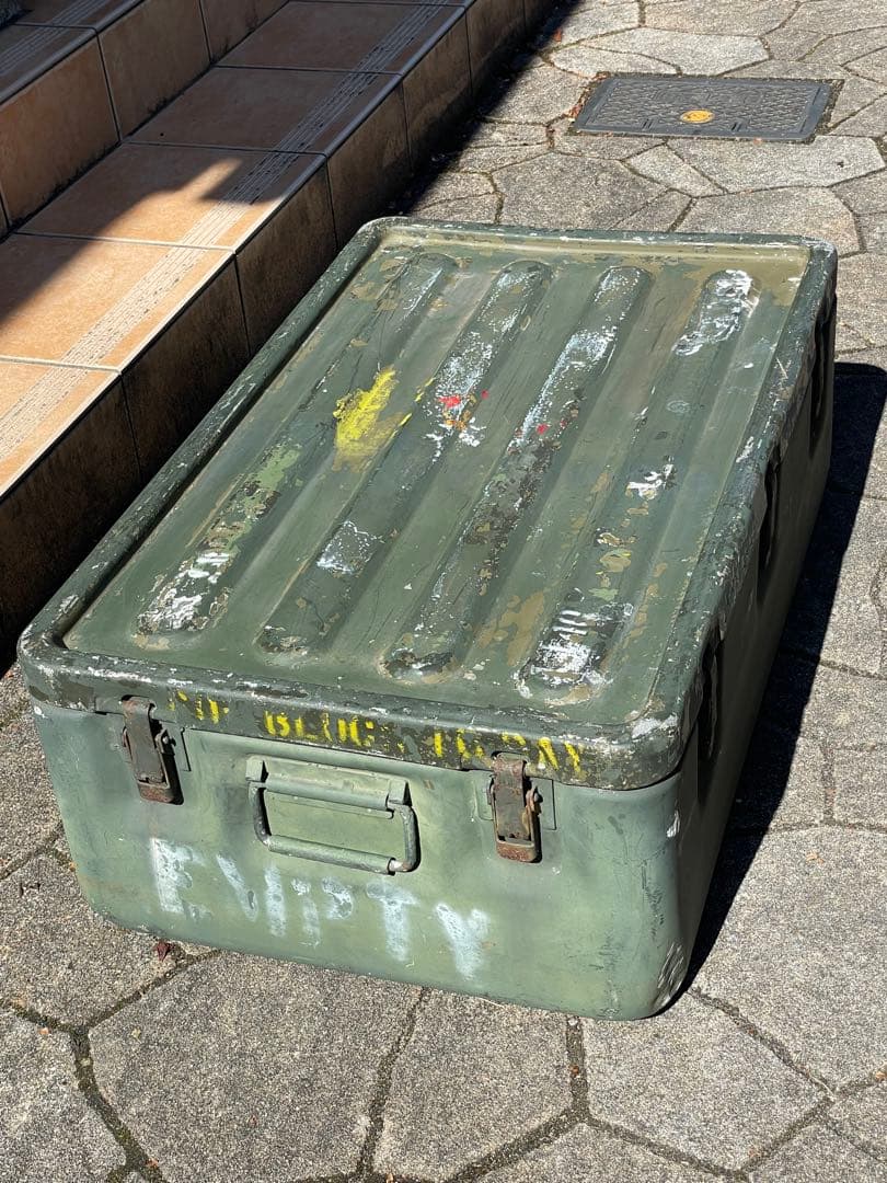 アルミコンテナ　米軍？　ヴィンテージ　アメリカ Yahoo!オークション -「米軍 コンテナ」(その他) (ミリタリー)の落札