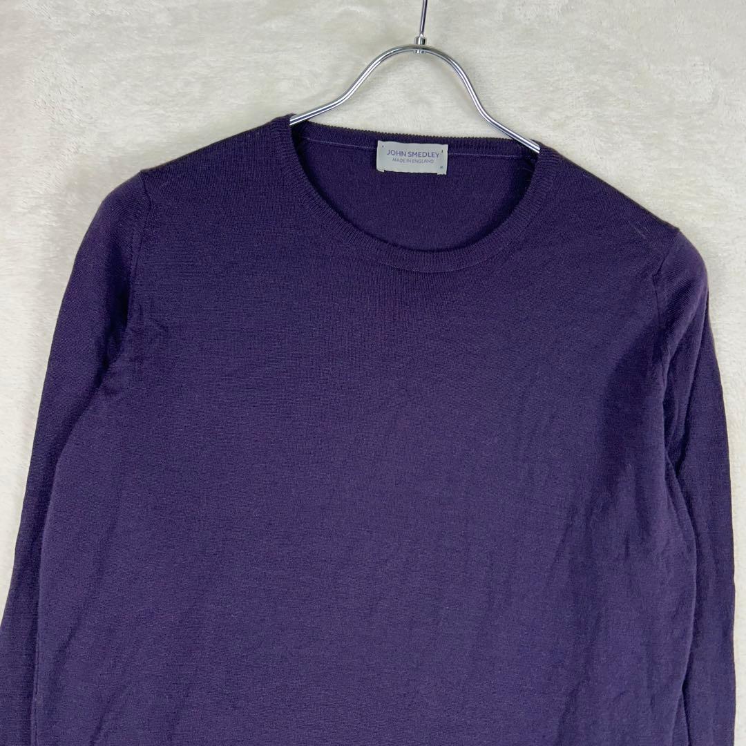美品♡ジョンスメドレー 現行 ウール ニットセーター 英国製 希少
