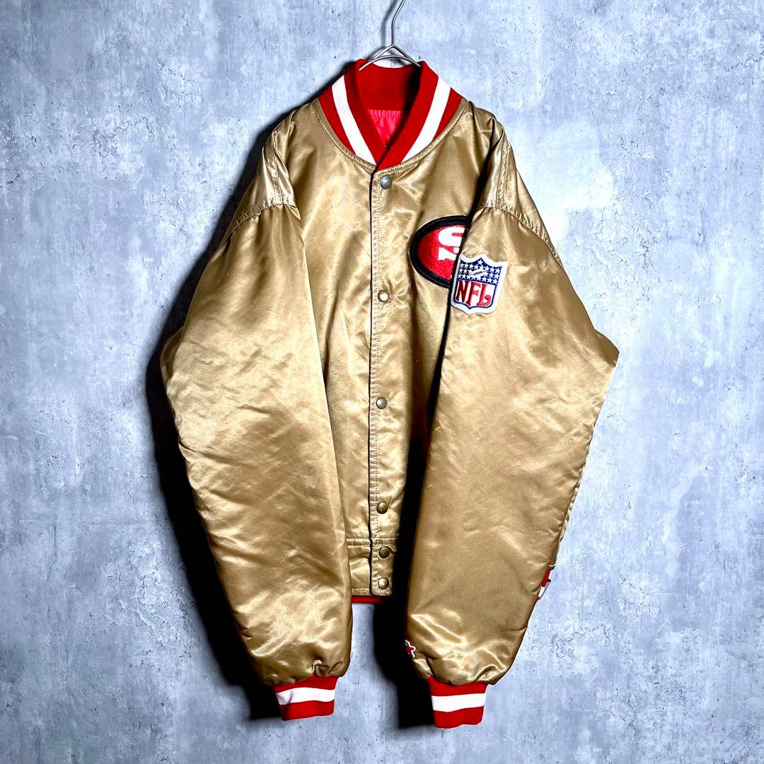 希少⭐️スターター 80's NFL 49ERS スタジャン ゴールド L相当 - メルカリ