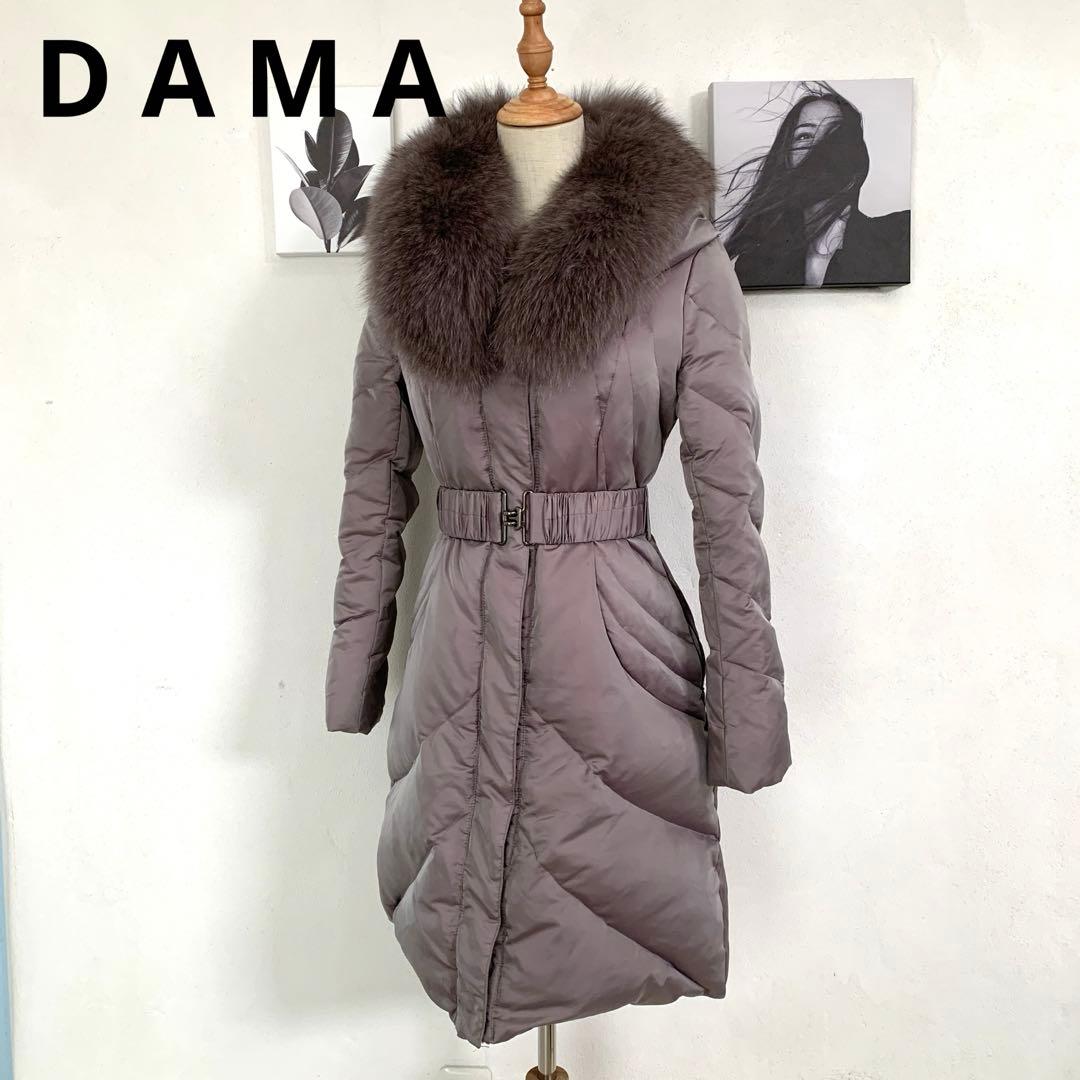 ダーマコレクション ブルーフォックスファー レディースロングダウン