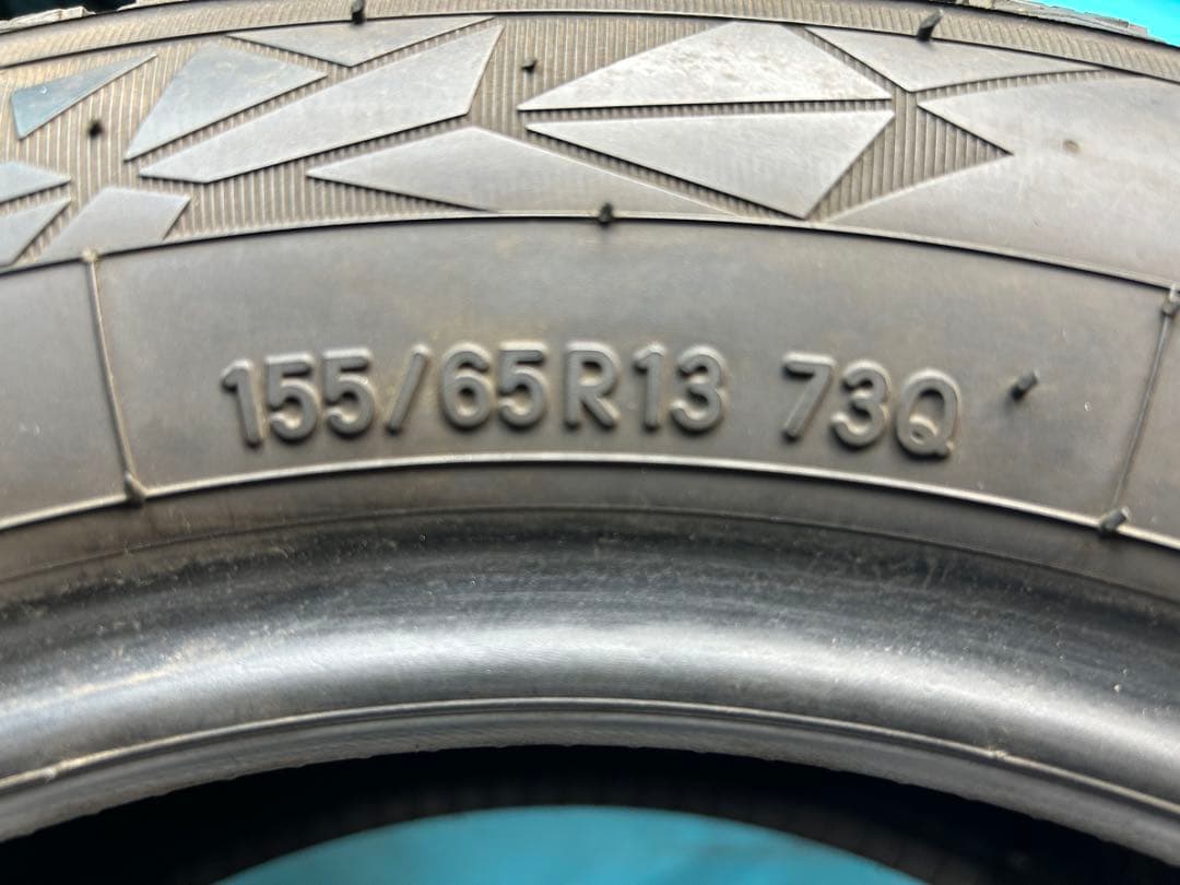 2023.2022年製155/65R13バリ山！中古スタッドレス4本 冬タイヤ - メルカリ