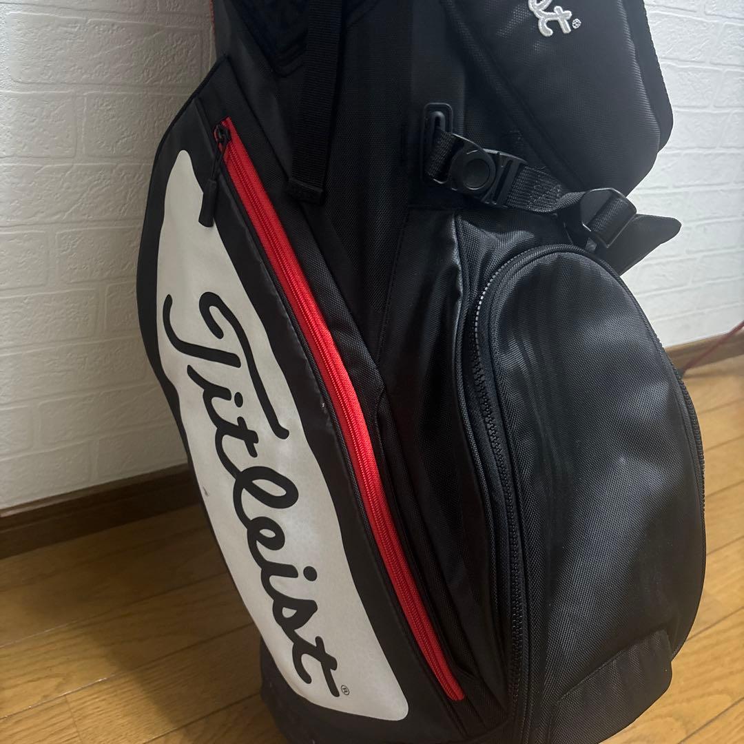 ⭐︎ブルースカイ様専用 タイトリスト スタンドキャディバッグ 黒/赤