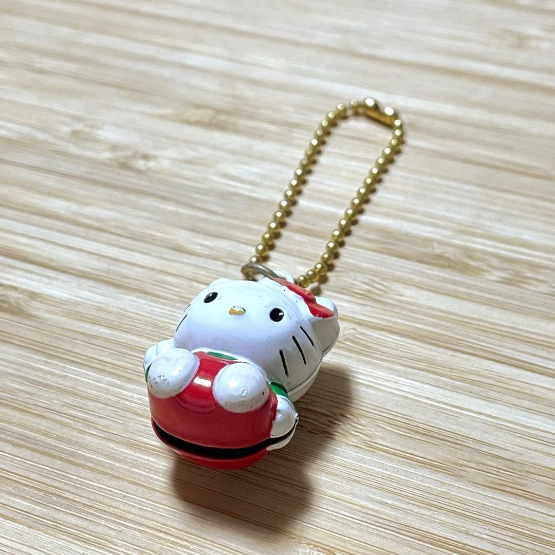平成レトロ☆ ハローキティ ダイカット 鈴 キーホルダー 1997年製