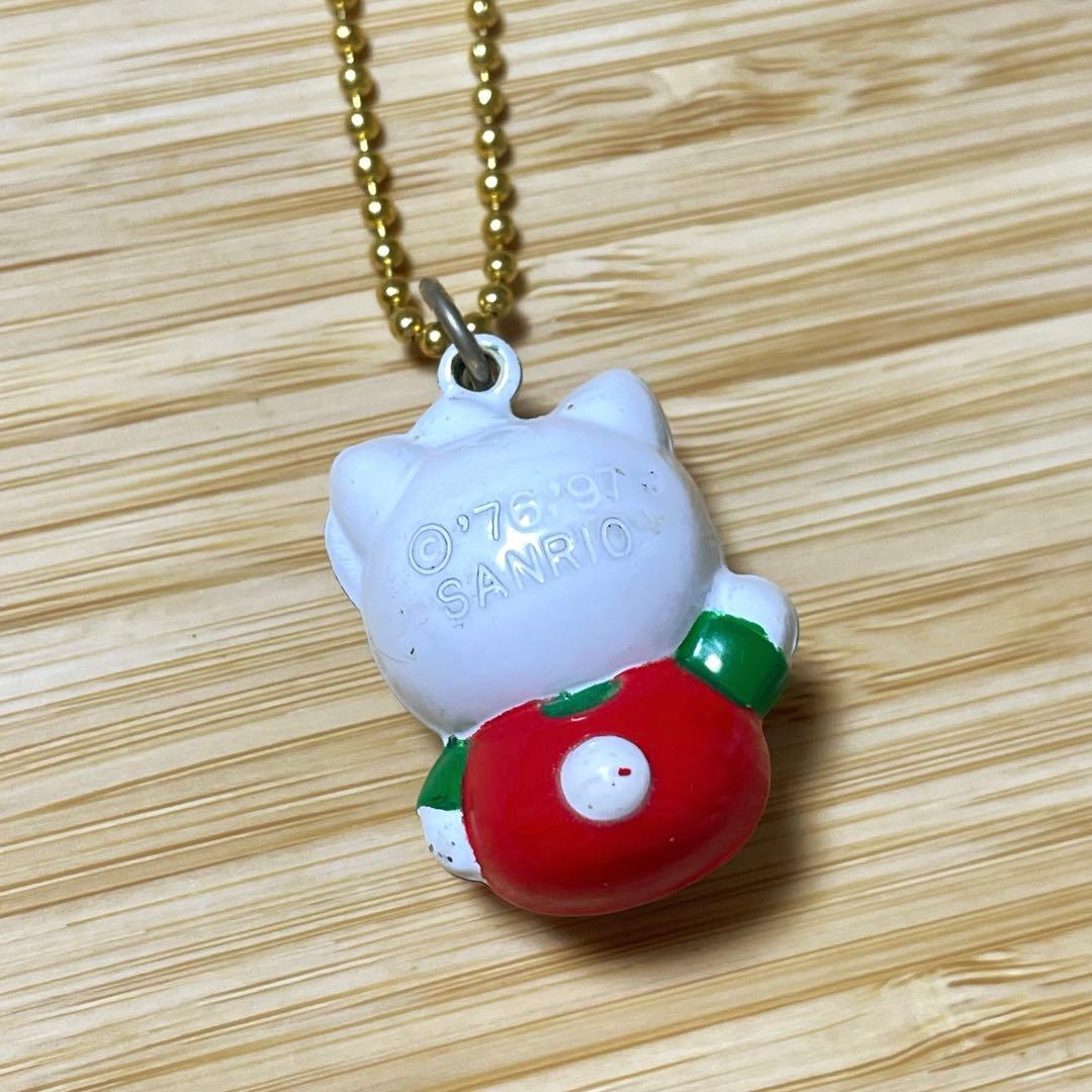 平成レトロ☆ ハローキティ ダイカット 鈴 キーホルダー 1997年製