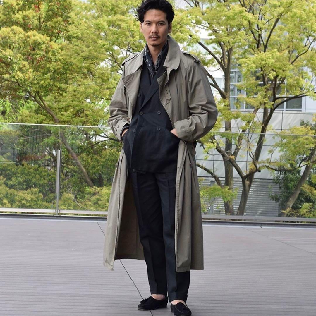 90s 西口修平着用 ポロラルフローレン トレンチコート 一枚袖