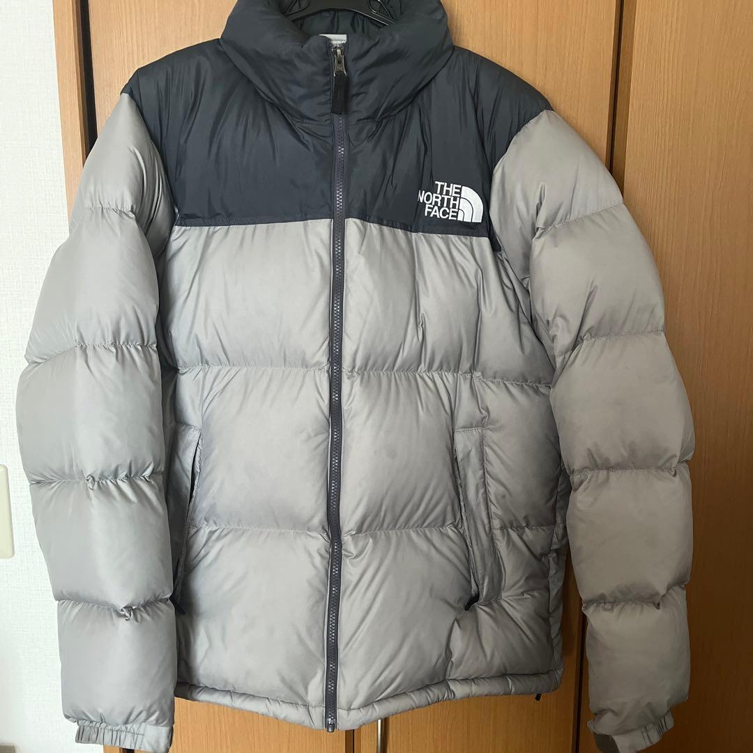 大人気サイズ】ノースフェイス ヌプシ ダウンジャケット グレー XL
