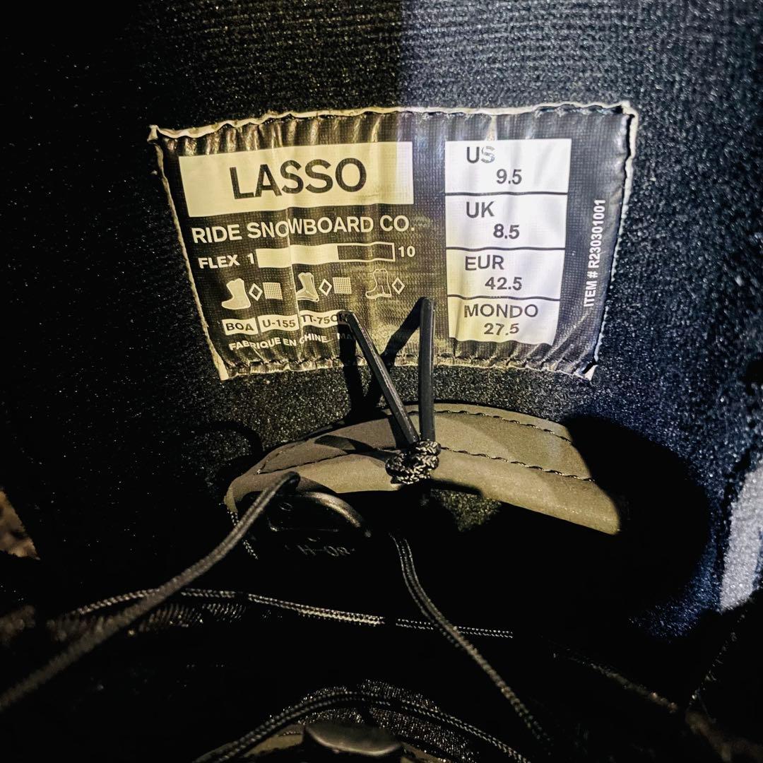 RIDE LASSO ダブルBOA 27.5cm スノーブーツ　ライド　ロッソ
