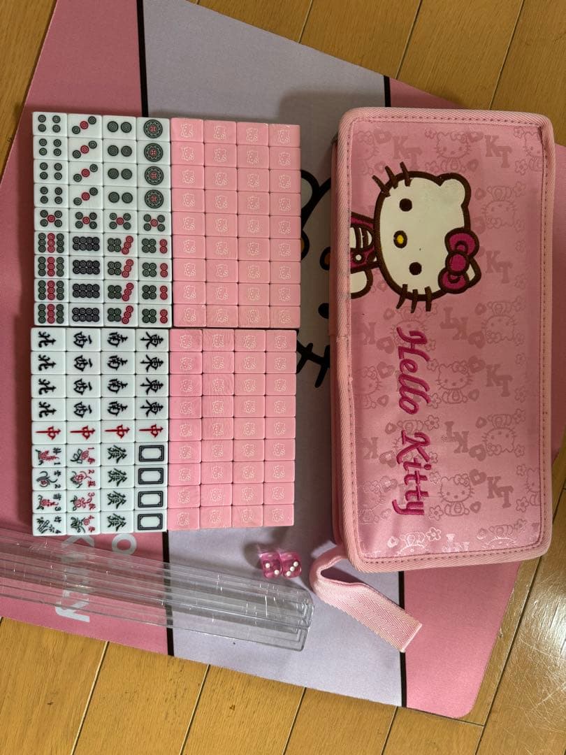 ハローキティ 麻雀セット ピンク 牌付き - メルカリ