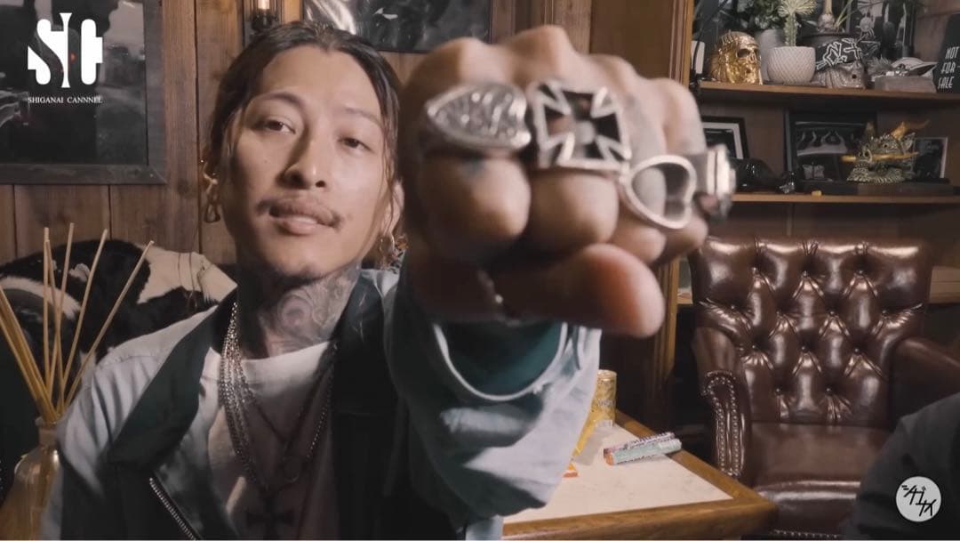 WEIRDO】【初期型ゴールドtype】アイアンクロスリング森下直哉同型