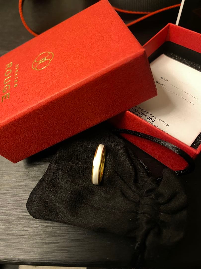 atelier rouge ホワイト×ゴールド リング 彩帯 2026年最新】アトリエ