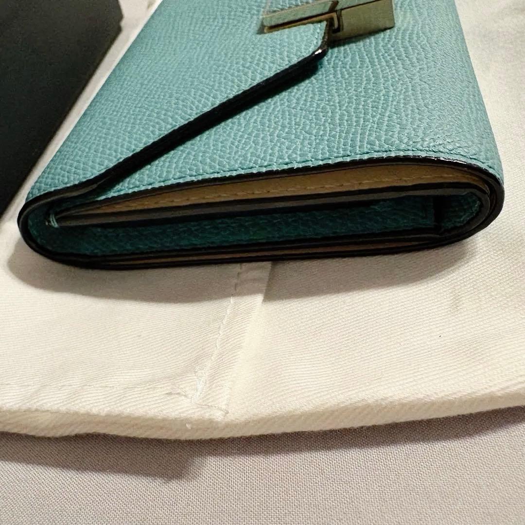 1回使用美品！購入1年未満Valextraレア色イジィデウォレット三つ折り