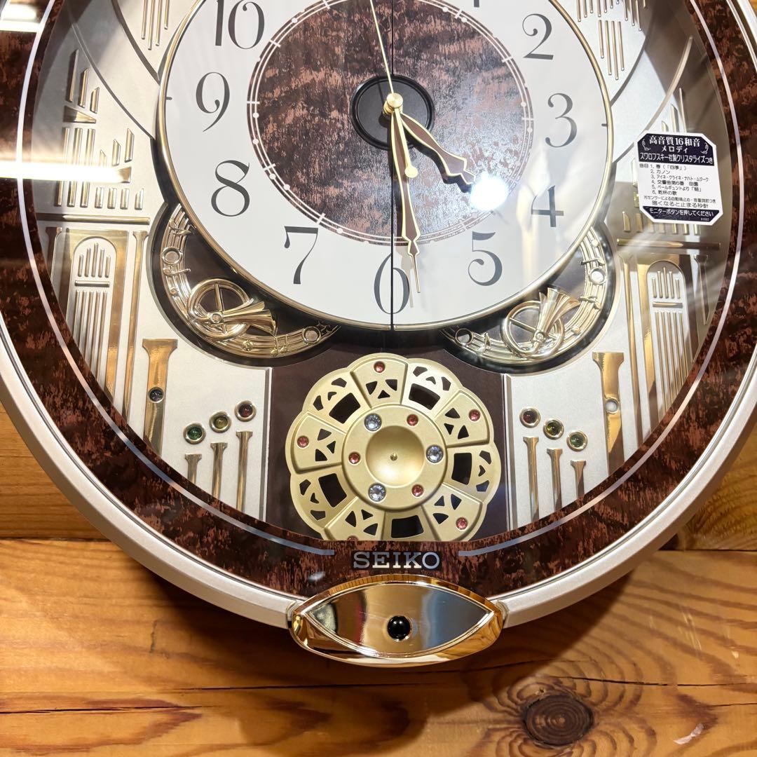 美品】SEIKO セイコー RE568B ウェーブシンフォニー 掛時計 - メルカリ