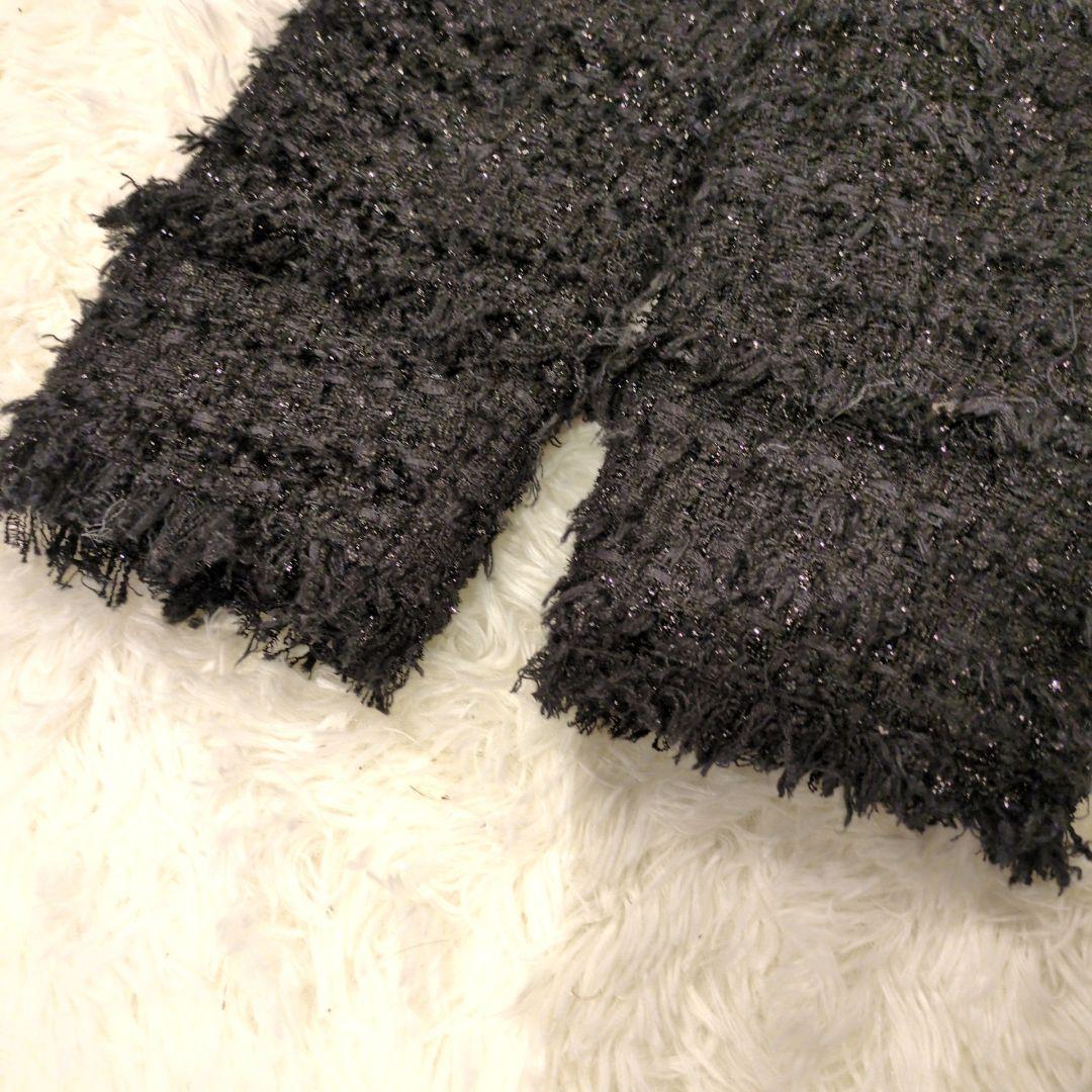 Arpege story 中綿入りツイードジャコット ブラック コート - メルカリ