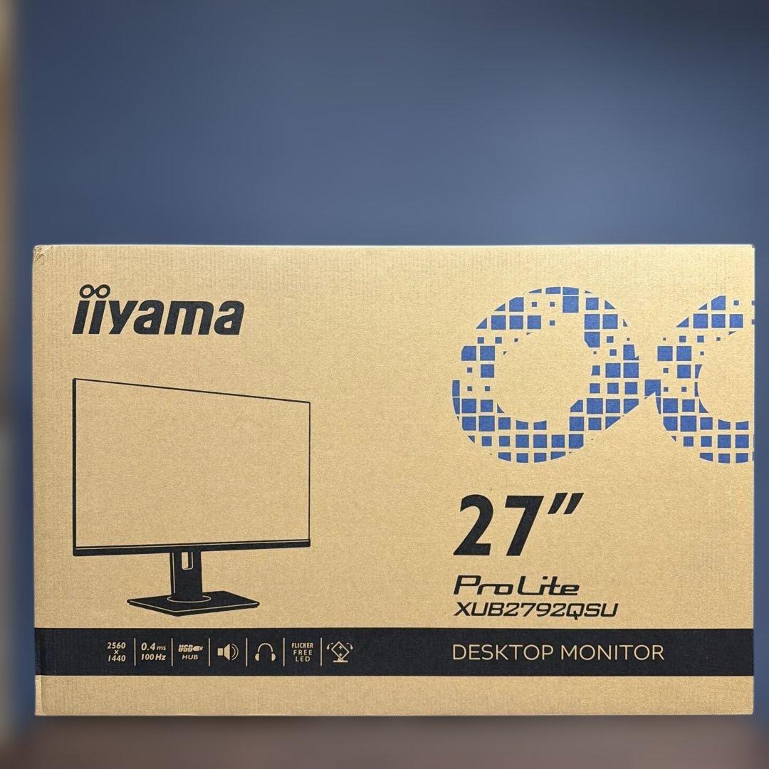 iiyama 液晶ディスプレイ XUB2792QSU-B6 WQHD対応 ProLite モニター 27インチ WQHD iiyama XUB2792QSU-B6 27型 IPS方式
