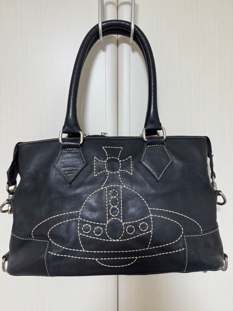 ヴィヴィアンウエストウッド 2way レザー ビッグオーブショルダーバッグ ヴィヴィアン ウエストウッド Vivienne Westwood ショルダーバッグ