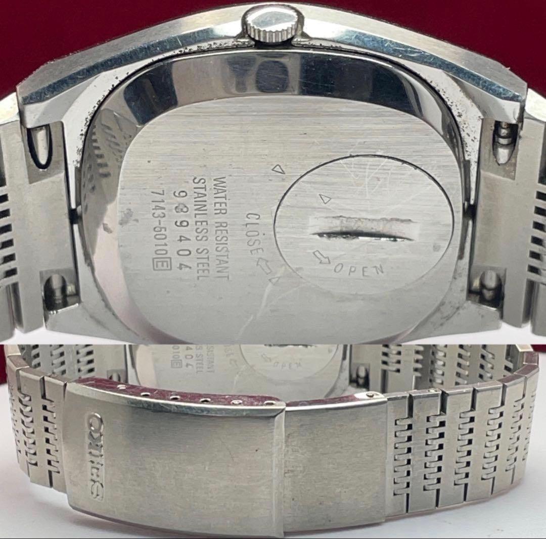 OH済】SEIKO セイコー ロードクォーツ 純正SSベルト 電池交換済 希少