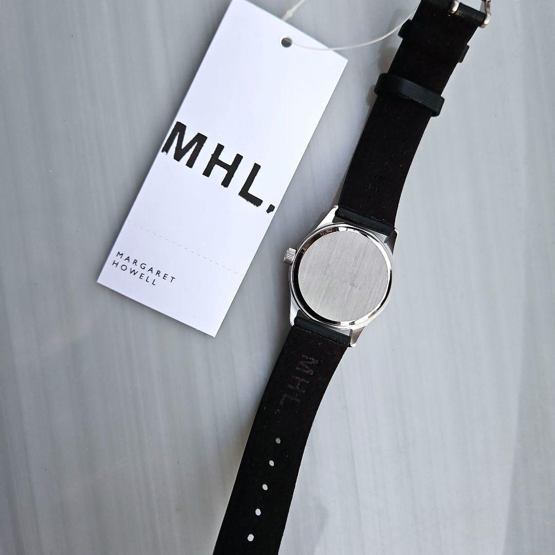 新品⭐MHL. マーガレット ハウエルレザーストラップウォッチ 黒 電池